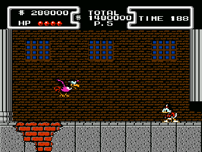 Fortunately for Scrooge, Magica doesn't actually have an aerial attack...other than landing.