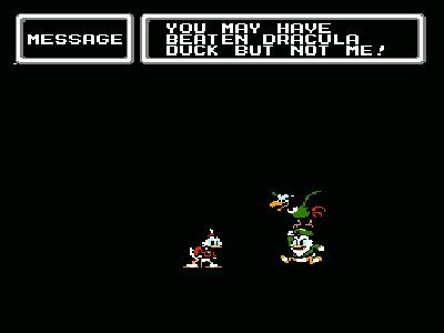 Though all three are ducks, for some reason only Magica can fly. That or the power elite just can't be bothered.